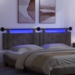 vidaXL Tête de lit suspendue Noir PU antique