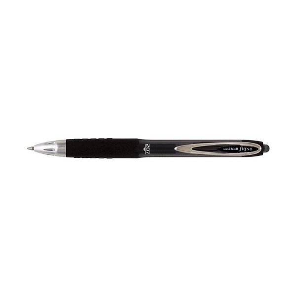 Roller encre gel Signo UMN207 rétractable grip pointe moyenne 0 7mm noir UNI-BALL
