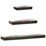 vidaXL Ensemble d'étagères murales 3 pièces 100x20x6 cm en bois massif de mangue