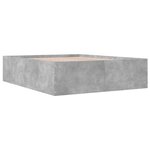 vidaXL Cadre de lit sans matelas gris béton 160x200 cm