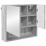 vidaXL Armoire Miroir Sonoma gris 59 x 17 x 55 cm Bois d'ingénierie