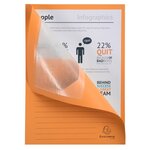 Paquet De 25 Chemises À Fenêtre Forever 130g/m2 - 22x31cm - Orange - X 16 - Exacompta