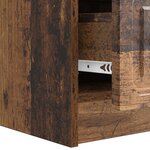 vidaXL Meuble TV 147 x 34 5 x 27 cm Bois ancien Bois d'ingénierie