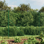 vidaXL Clôture en treillis métallique et piquet d'ancrage vert 1 4x10m
