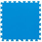 Bestway bâche de sol de piscine 9 pcs 50 x 50 cm bleu 14352