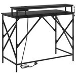 vidaXL Bureau Chêne noir 100 x 50 x 86.5 cm Bois d'ingénierie