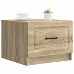 vidaXL Table basse Chêne Sonoma 49 x 50 x 37 cm Bois d'ingénierie