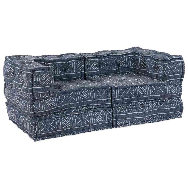 vidaXL Coussin 2 Pièces Bleu 70 x 70 x 54 cm Polyester