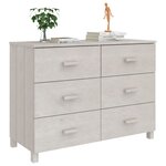 vidaXL Buffet MOLDE Blanc 113x40x80 cm Bois massif de pin