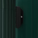 vidaXL Abri de jardin avec étagère Vert 205x130x183 cm Fer