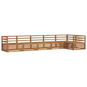 vidaXL Ensemble de canapés d'extérieur 6 Pièces Naturel