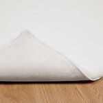 vidaXL Tapis en Fourrure Synthétique de Lapin Olite Blanc 60 x 110 cm