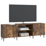 vidaXL Meuble TV Chêne fumé 150 x 31 x 50 cm Bois d'ingénierie