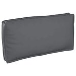 vidaXL Coussin pour assise / dossier de palette avec oreiller Anthracite
