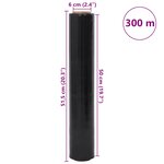 vidaXL Film étirable 2 Pièces noir 17 μm 50 cm x 300 m
