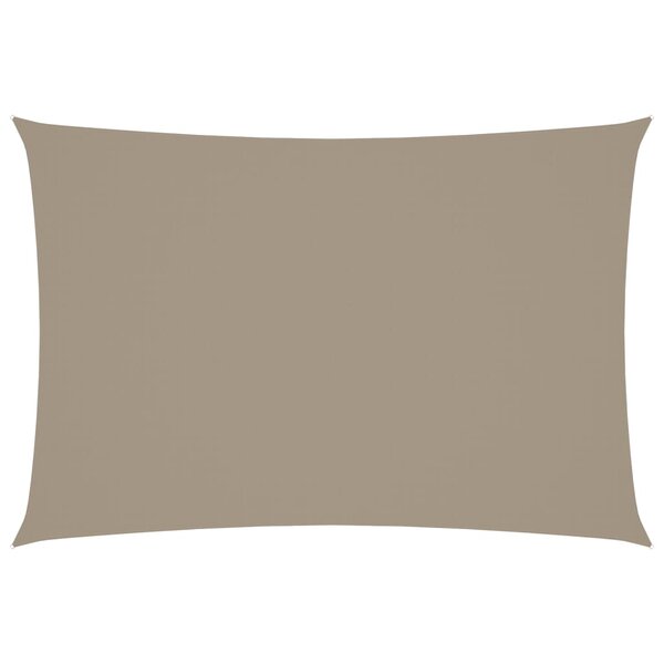 vidaXL Voile de parasol tissu oxford rectangulaire 3x5 m taupe