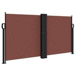 vidaXL Auvent latéral rétractable marron 120x1000 cm