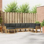 vidaXL Ensemble de canapés d'extérieur 8 pc Blanc et anthracite