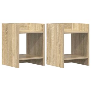 vidaXL Support de Plante 2 pièces Chêne Sonoma 30 x 30 x 40 cm