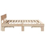 vidaXL Cadre de lit Marron 180 x 200 cm Bois massif en pin