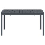 Tables extensibles vidaXL 2 Pièces Anthracite 210x90x73 cm Acier
