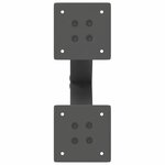 vidaXL Pieds de table basse en forme de X  2 pièces  anthracite  28 x (42-43) cm  acier