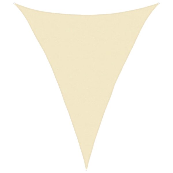vidaXL Voile d'ombrage 160 g/m² Crème 5x7x7 m PEHD