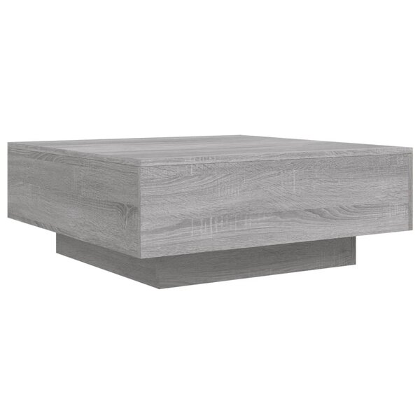 vidaXL Table basse sonoma gris 80x80x31 cm bois d'ingénierie