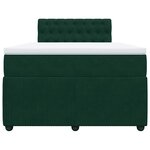 vidaXL Sommier à lattes de lit avec matelas vert foncé 120x190 cm