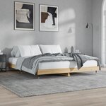vidaXL Cadre de lit sans matelas chêne sonoma 160x200 cm