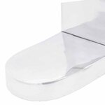 vidaXL Serre-livres 2 Pièces Argent 17 x 15 x 27 cm Aluminium