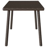VidaXL Table basse de jardin rectangulaire marron 40x40x37 cm rotin
