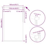 vidaXL Store enrouleur occultant blanc cassé 120x230 cm largeur tissu