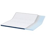 vidaXL Coussins de Matelas Blanc et Bleu 200 x 200 cm
