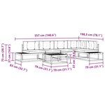 vidaXL 7 pc Ensemble de canapés d'extérieur Polyester Blanc