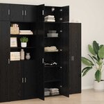 vidaXL Armoire de rangement Chêne noir 70 x 42 5 x 225 cm