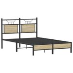 vidaXL Cadre de lit sans matelas chêne sonoma 120x200 cm