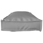 vidaXL Set de coussins de palette 2 Pièces Gris 120 x 40 x 8 cm