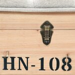 vidaXL Banc de rangement 110 cm Bois de sapin massif