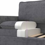 vidaXL Ensemble de Canapés 2 Pièces Gris foncé Polyester