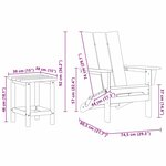 vidaXL Mobilier de jardin lounge 3 Pièces Noir 38 x 38 x 46 cm Plastique