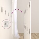 vidaXL Tête de lit avec armoires Blanc Bois d’ingénierie