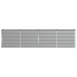 vidaXL Jardinière Gris clair 160 x 40 x 75 cm Acier