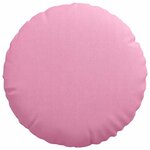 vidaXL Coussins de siège 2 Pièces Rose Ø40 x 13 cm tissu