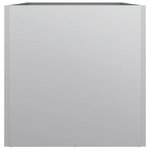 vidaXL Jardinière argenté 62x30x29 cm acier galvanisé