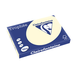 Ramette 250 Feuilles Papier 120g A3 420x297 mm IVOIRE CLAIREFONTAINE
