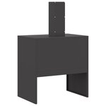 Feu de camp vidaXL avec cheminée Noir 60x40x96 cm Acier