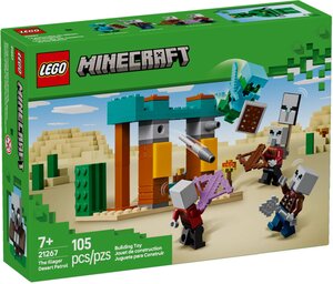 LEGO Minecraft - La Patrouille d'Illageois du Désert (21267) : Aventure Épique dans le Monde de Minecraft