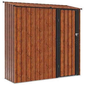 vidaXL Cabanons de jardin Marron 203 5 x 73 x 200 cm Métал
