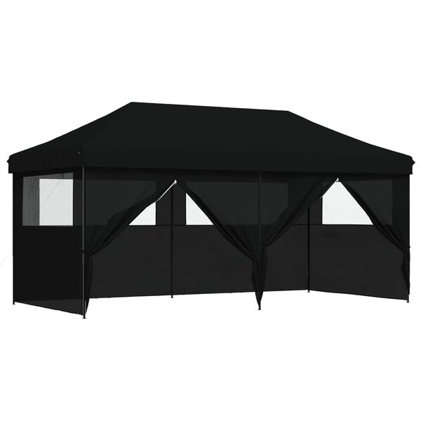 vidaXL Tente de fête Noir 292 x 580 x 315 cm Tissu Oxford